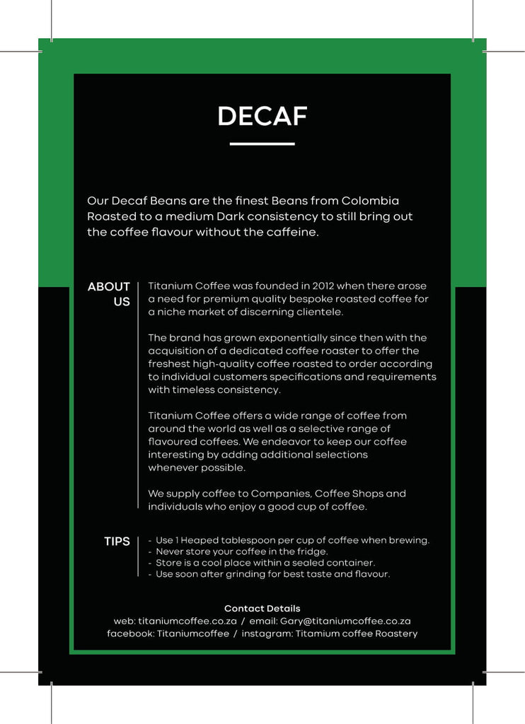 Decaf Ground Coffee 250g