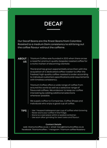 Decaf Ground Coffee 250g